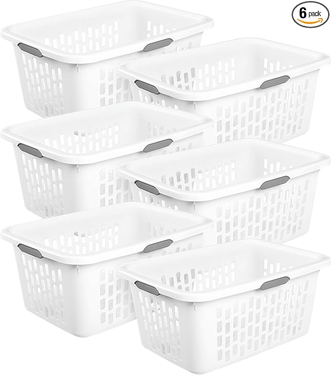 Sterilite Laundry Basket, Plastic Clothes Hamper, Large Rectangle Bin by Sterilite