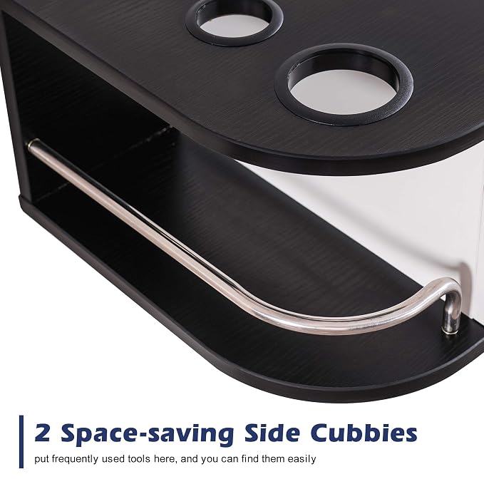 BarberPub Beauty Locking Wall Mount Styling Station Barber Beauty Spa Salon - Image 6