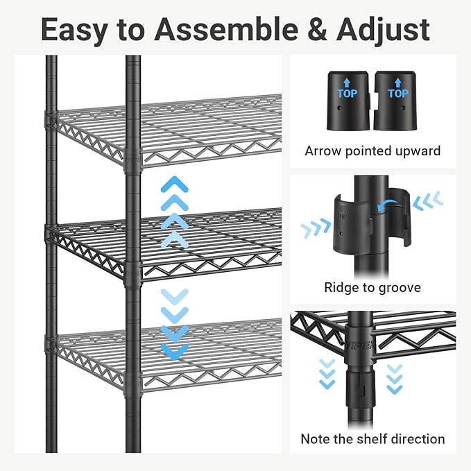 VIPEK V1 Medium Portable Garment Racks 440lbs Load Capacity, Heavy Duty Clothes - Image 7