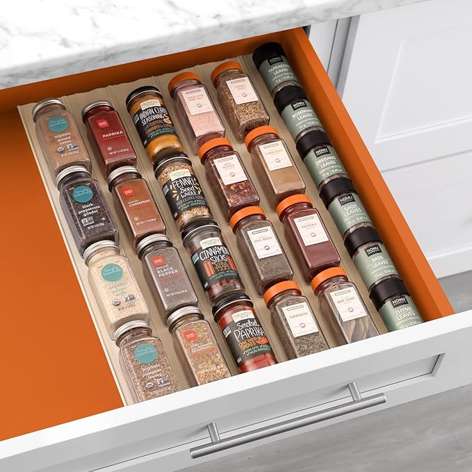 YouCopia SpiceLiner Adjustable Spice Drawer Liner, 10ft Roll, Seasoning and - Image 7