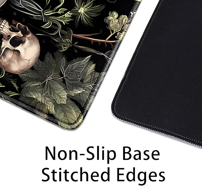 Dark Academia Witchcraft Mouse Pad, Extended Skull Magic Book Mousepad Desk Pad - Image 6