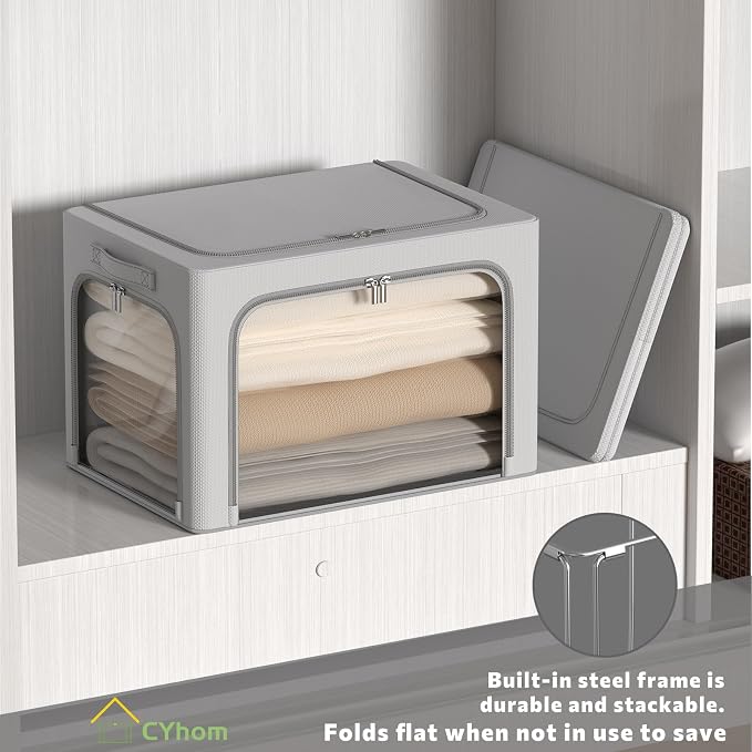 CYhom 3Pack Clothes Storage Bins - Image 3