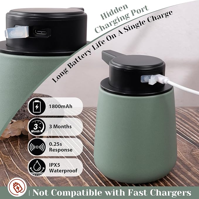 INGOFIN Automatic Ceramic Bathroom Accessory Set - Image 4