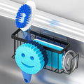 Sponge Holder for Kitchen Sink, Sink Caddy Smiley Face, 4-in-1 Sponge Holder by MURLONG