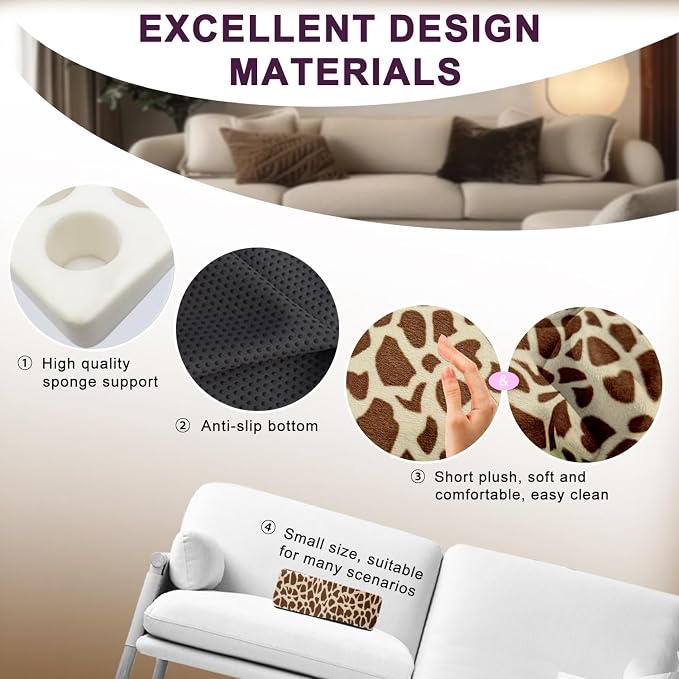 Couch Cup Holder Pillow, 5 Hole Couch Drink Holder! Keep Drinks Hand Side and - Image 7