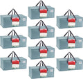 VENO 10 Pack Moving Bags for College, Heavy-Duty Storage Totes, Moving Boxes by Veno