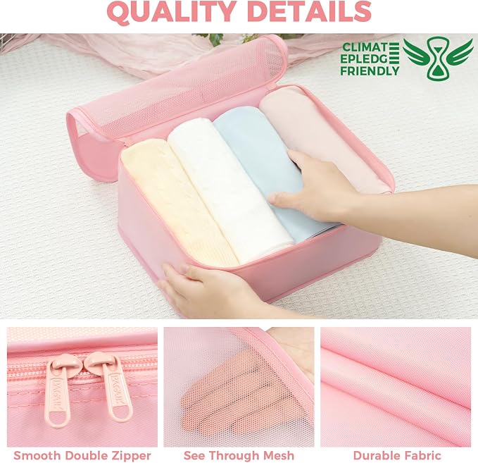 BAGAIL 9 Set Packing Cubes Luggage Packing Organizers - Image 6