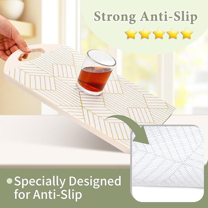Shelf Liners for Kitchen Cabinets 17in x 40FT, Non Adhesive Cabinet Liner - Image 2