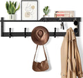 29'' Coat Rack Wall Mount with Shelf, Coat Hanger Wall Mount with Key Hooks and by dreampossible