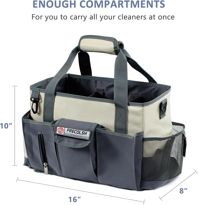 Large Cleaning Caddy for Suppliers Organizer, Wearable Cleaing Bag, Cleaning - Image 5