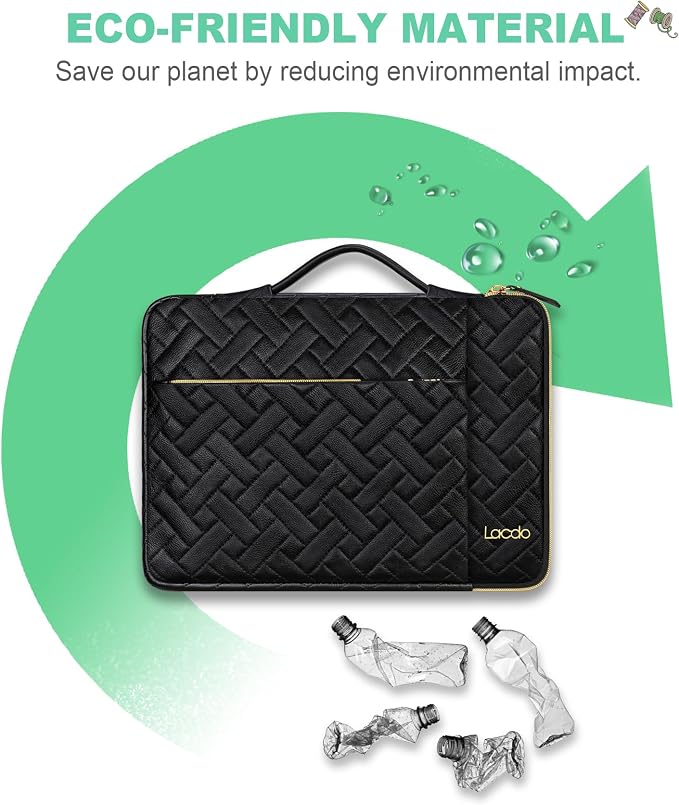 Lacdo 360° Protective 15-15.6 Inch Laptop Sleeve Case - Image 5
