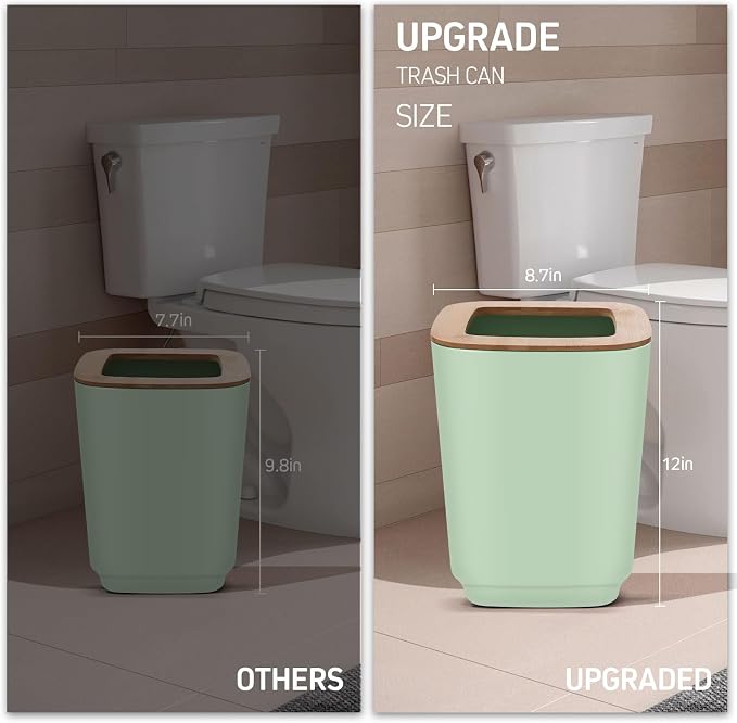 IMAVO Bathroom Accessories Set, 11 Pieces Bathroom Accessory Set, Trash Can - Image 3