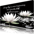 LB Black and White Floral Mouse Pad Plant Flower by LB