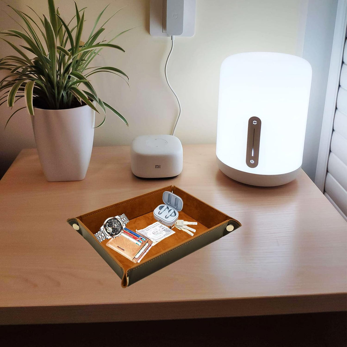 Valet Organizer - Catchall Tray for Jewelry, Wallets, Watches, Keys