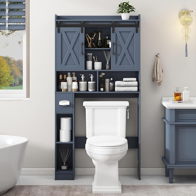 Vabches Over The Toilet Storage Cabinet, Farmhouse Storage Cabinet Over Toilet by Vabches