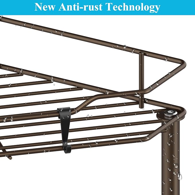 3 Tier Floor Standing Corner Shower Caddy Organizer Shelf - Image 3