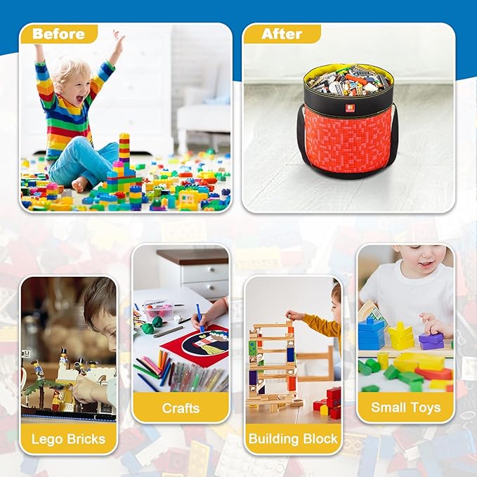 Toy Storage Organizer Basket Bag - Image 5