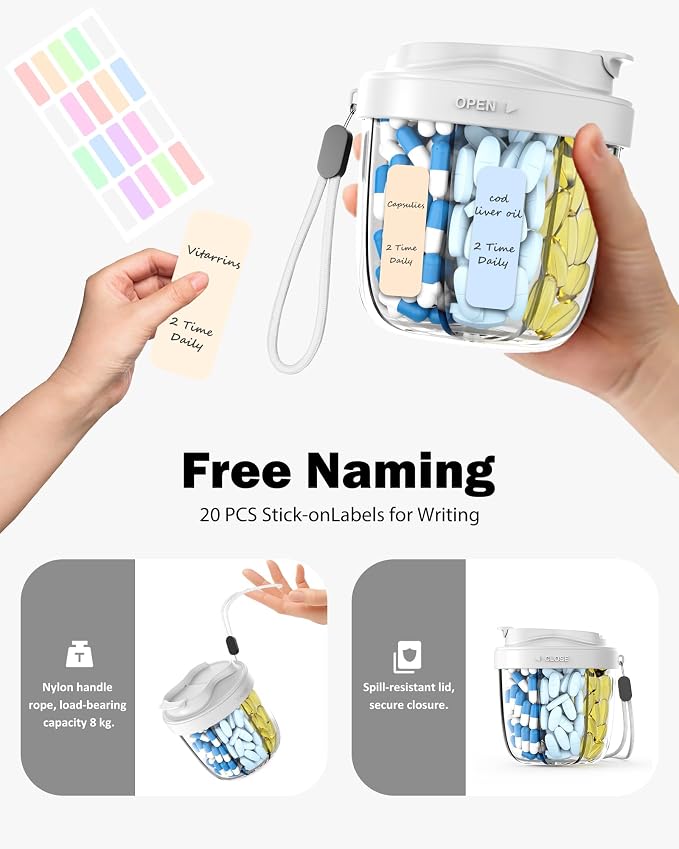 Cute Pill Organizer, Pill Dispenser - Image 8