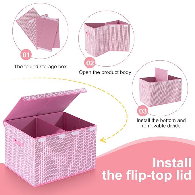 Mayniu Extra Large Toy Box Chest - Image 6