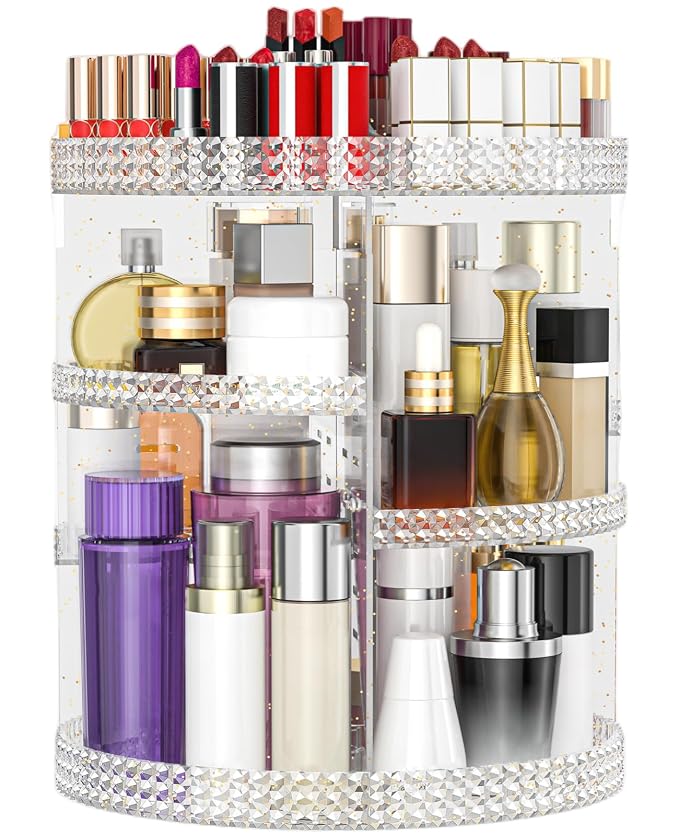 360 Degree Rotating Makeup Organizer, Extra Large Capacity Organizador De by HEMTROY