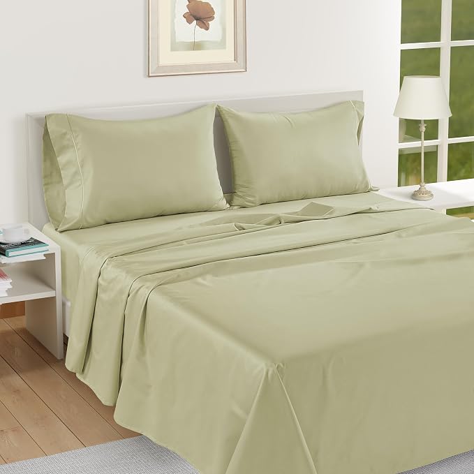 Pillow Case Covers King, 100% Egyptian Cotton Sateen, Soft Cool & Smooth 1000 - Image 3