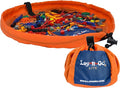 Lay-n-Go 2-in-1 Small Portable Drawstring Toys Storage Organizer and Play Mat by Lay-n-Go