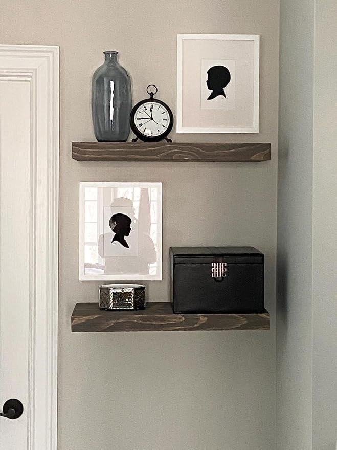 joelsantiques - 18 Inch Wooden Floating Shelves - Image 2