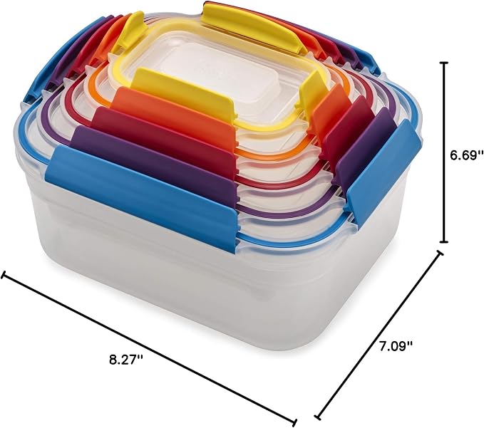 Joseph Joseph Nest Lock Plastic BPA Free Food Storage Container Set - Image 9