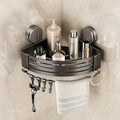 VOLPONE Corner Shower Caddy Suction Cup Shower Shelf Corner No Drilling by VOLPONE