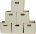 Household Essentials 82-1 Foldable Fabric Storage Bins |Set of 6 Cubby Cubes by HouseholdEssentials