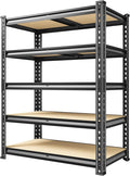 60.1" H Garage Storage Shelves 1990LBS Storage Shelves, 5 Tier Adjustable Metal by Unknown