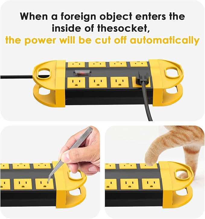 CCCEI GFCI Outdoor Power Strip Weatherproof - Image 7