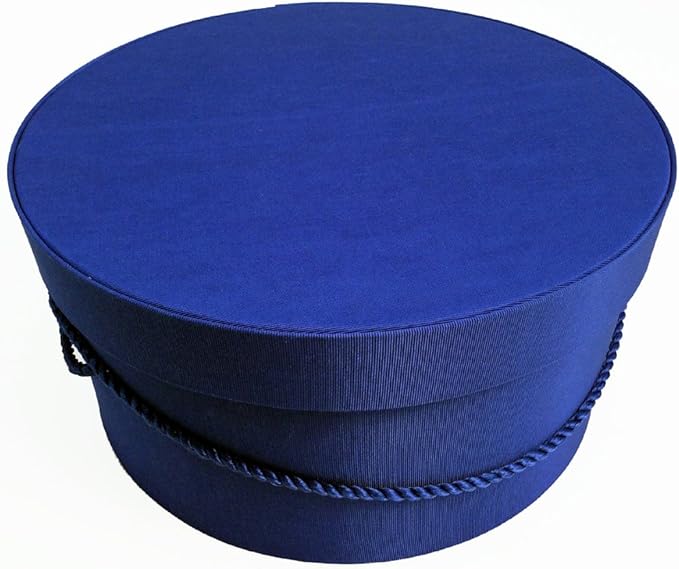 Sarah's Hat Boxes Classic Royal Hat Box – 14.75" x 7.5" Handmade in USA – by SarahsHatBoxes