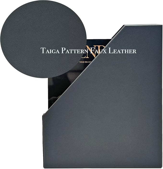 UnionBasic Magazine File Holder, Leatherette Desktop Document Organizer - Image 6