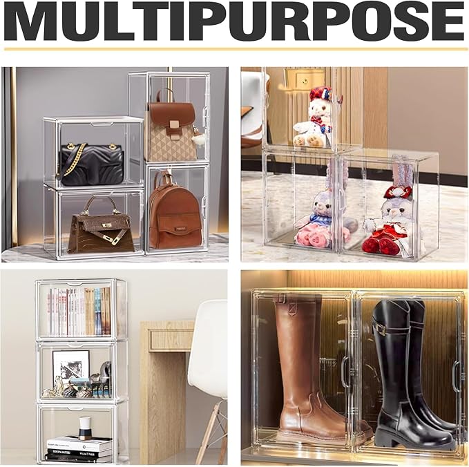 XX-Large Acrylic Display Case 11.4'' x 9.8'' x 15.3'', Boot Boxes - Image 4