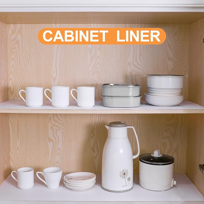 FLPMIX Shelf Liner for Kitchen Cabinets 14 inch Wide - Image 2