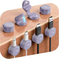 8-Pack Silicone Cord Organizer Magnetic Cable Clips, Adhesive Cable Management by Sincerityisworththewait