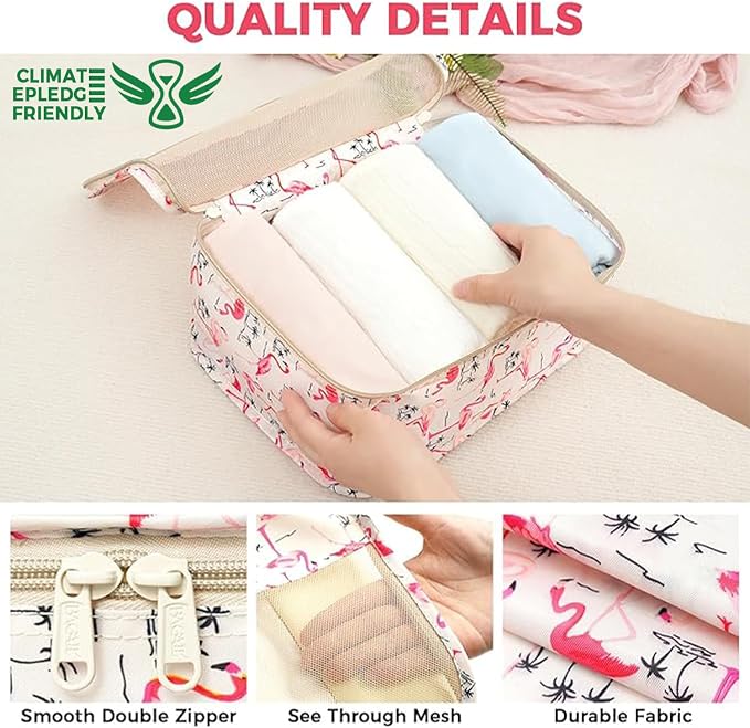 BAGAIL 9 Set Packing Cubes Luggage Packing Organizers - Image 6