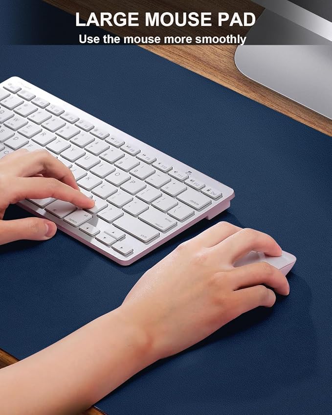 Desk mat Large, Leather Desk Pad Protector, Office Desk Mat, Mouse Pad - Image 3