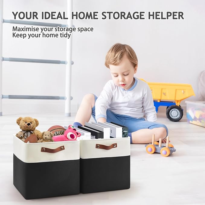 Foldable Storage Cubes 11x11 Inch, Collapsible Storage Basket - Image 6