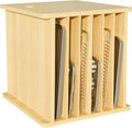7 Tier Wooden Tray Dividers for Cabinets Cookie Sheet Organizer for Pot by Sawjut