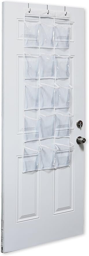 Simple Houseware 2-Pack Clear Over the Door Hanging Pantry Organizer - Image 3
