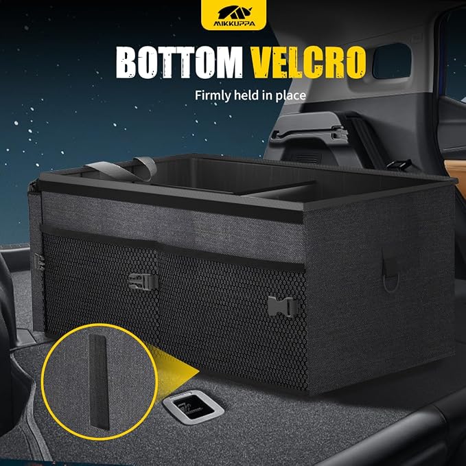 MIKKUPPA Car Trunk Organizer - 65L Collapsible Trunk Organizer - Image 3