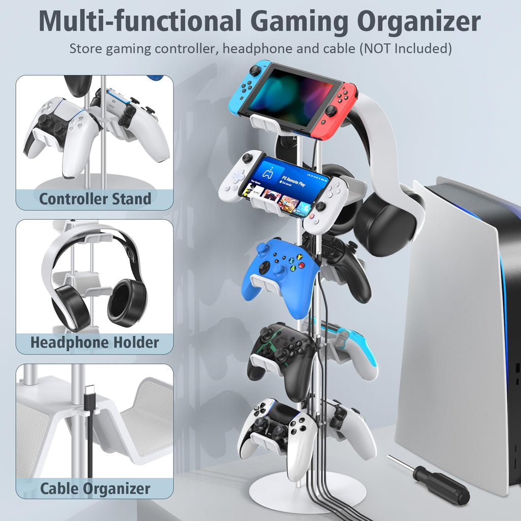 Kytok Gamer Gifts, Headset Stand 5 Tiers with Cable Organizer