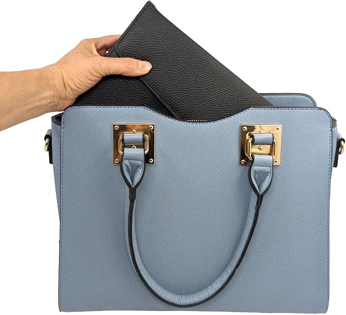 Weekly Pill Organizer Case, 7 Compartments, Pebble Grain Faux Leather, Magnetic - Image 2