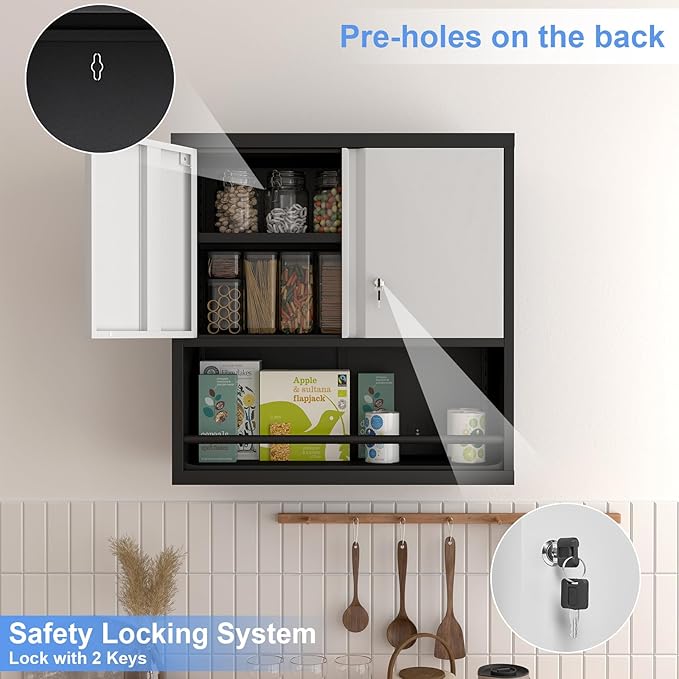 Metal Garage Cabinets, Lockable Storage Cabinet, Metal Cabinet - Image 6