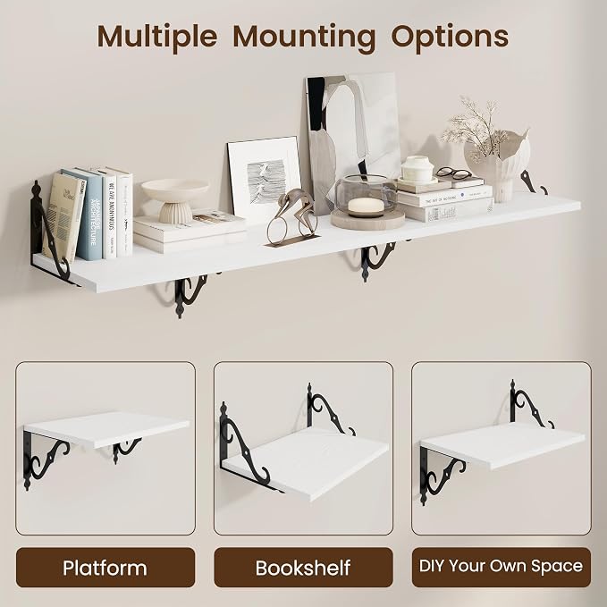 RICHFOCUS 12 Inch Deep Floating Shelves - Image 5