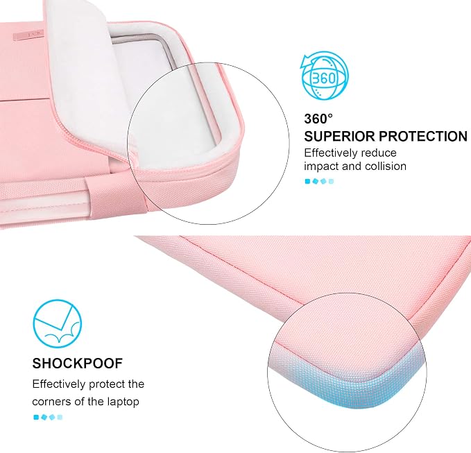 Lacdo 360° Protective Chromebook Case 11 Inch Laptop Sleeve - Image 3