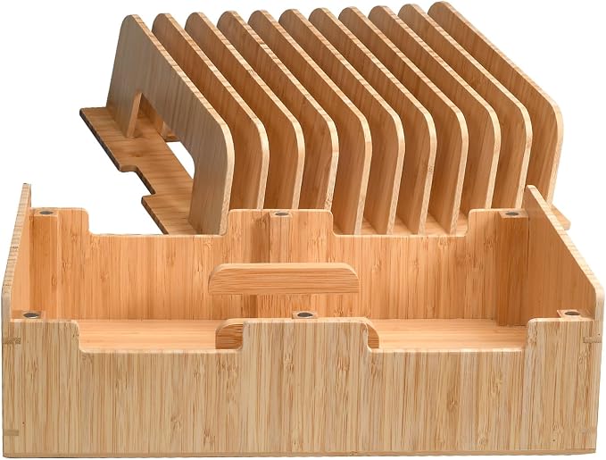 MobileVision Bamboo 12-Port Charging Station & Docking Organizer - Image 9