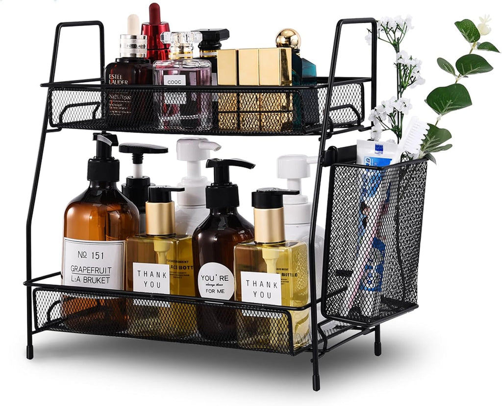 2-Tier Bathroom Countertop Organizer,Skincare, Makeup Countertop